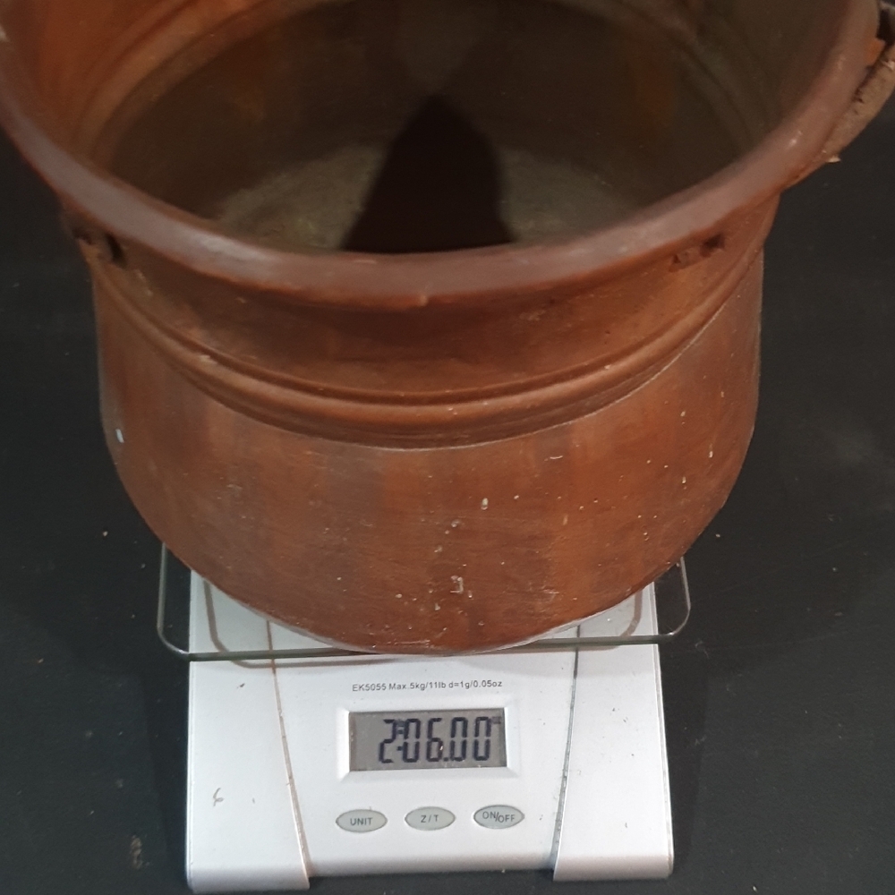 Antique Rustic Genuine Solid Copper Pot Hand Hammered Kettle - Picture 9 of 9